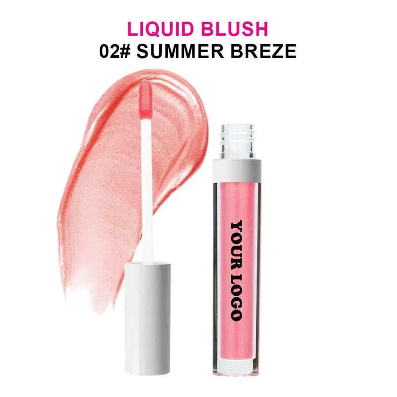 Blush Líquido Vegano à Prova d’Água – Longa Duração, Alta Pigmentação