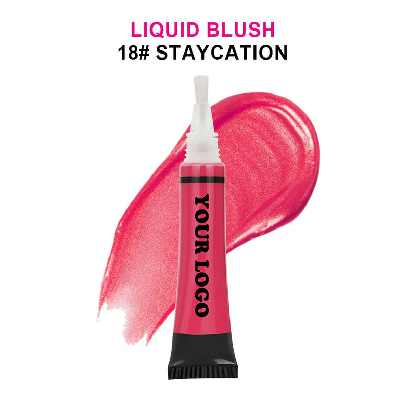 Blush Líquido Vegano à Prova d’Água – Longa Duração, Alta Pigmentação