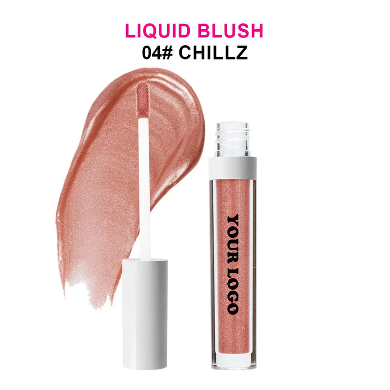 Blush Líquido Vegano à Prova d’Água – Longa Duração, Alta Pigmentação