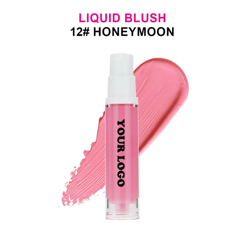 Blush Líquido Vegano à Prova d’Água – Longa Duração, Alta Pigmentação