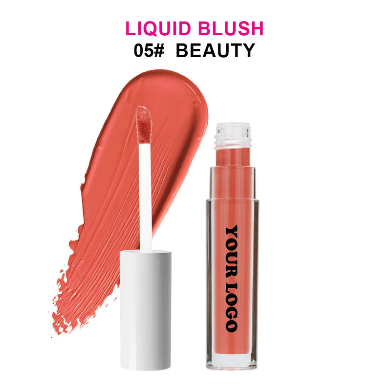 Blush Líquido Vegano à Prova d’Água – Longa Duração, Alta Pigmentação