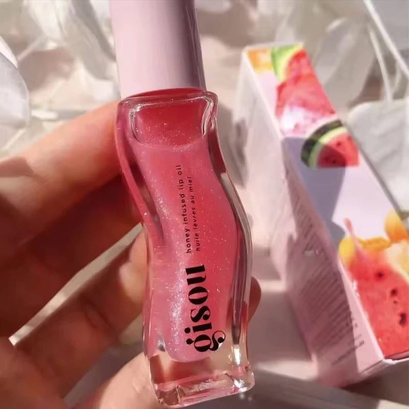 Lip Oil Gloss Hidratante e Brilhante – Volume, Nutrição e Efeito Rosado