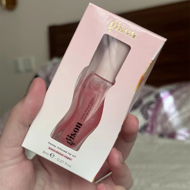 Lip Oil Gloss Hidratante e Brilhante – Volume, Nutrição e Efeito Rosado
