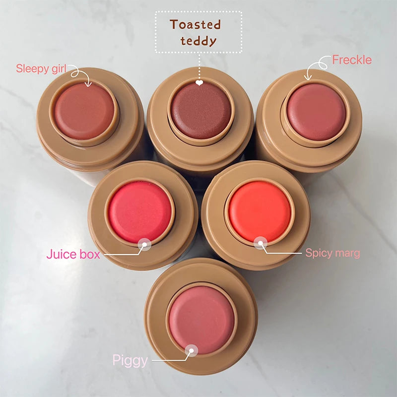 RHODE Maquiagem Bochecha Blush Creme INS Blush Stick Lip Gloss Phone Case Para iPhone Novo Brinde SALTY TAN Framboesa Espresso Batom