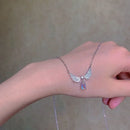 Colar Coração com Cristal – Romântico e Delicado, Estilo Coreano